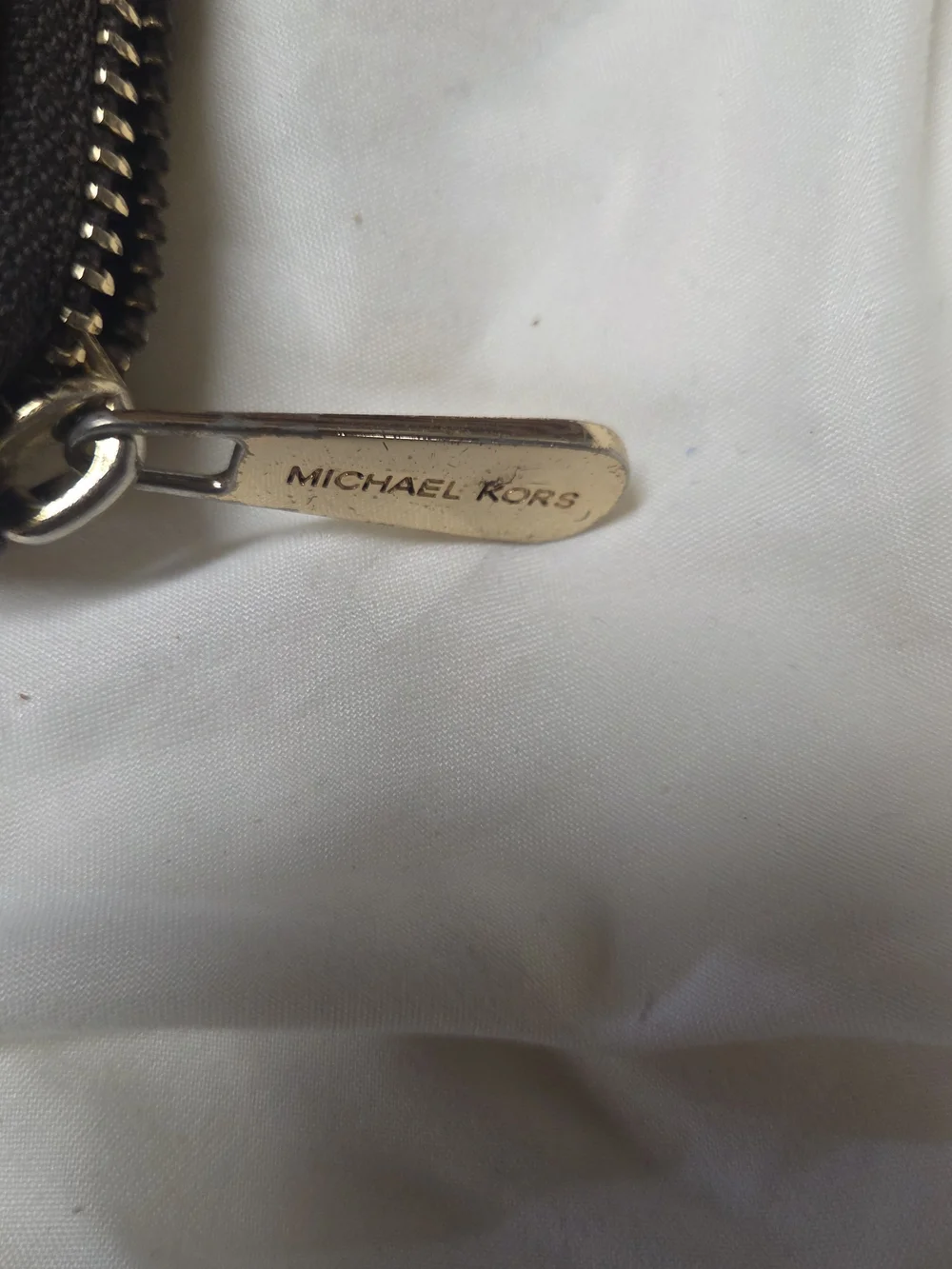 Michael Kors Zebra-Print Bag with Matching Wallet Laptop Travel Tote